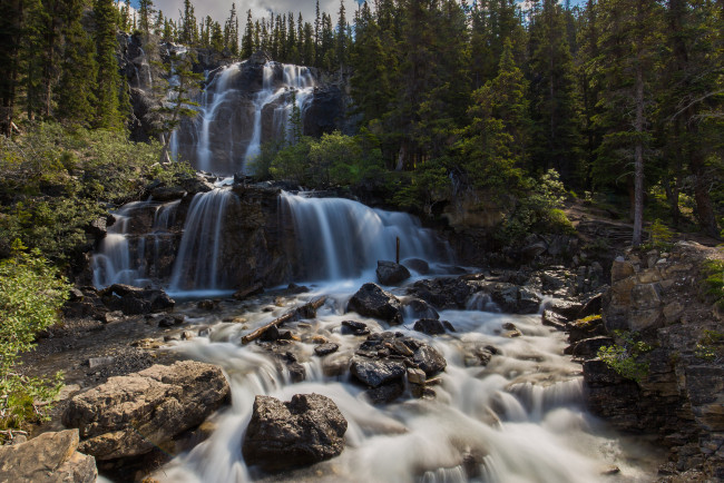 Обои картинки фото природа, водопады, простор