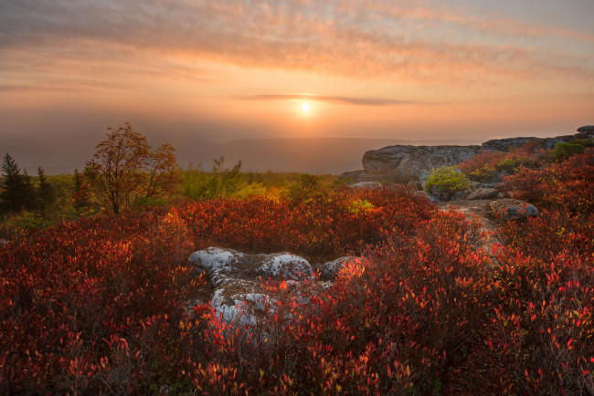 Обои картинки фото природа, восходы, закаты, простор