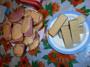 Картинка еда бутерброды +гамбургеры +канапе вафли сыр хлеб колбаса