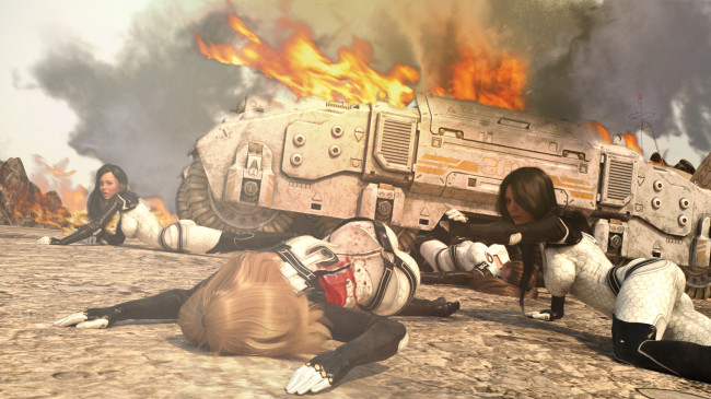 Обои картинки фото 3д графика, фантазия , fantasy, фон, взгляд, девушки