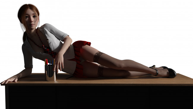 Обои картинки фото 3д графика, люди , people, фон, взгляд, девушка