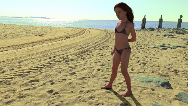 Обои картинки фото 3д графика, люди , people, взгляд, девушка, фон