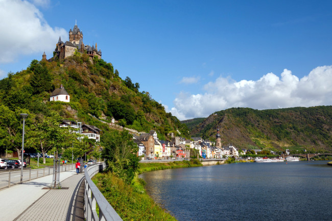 Обои картинки фото города, кохем , германия, набережная