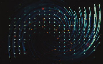 Картинка 3д+графика абстракция+ abstract спираль точки линии