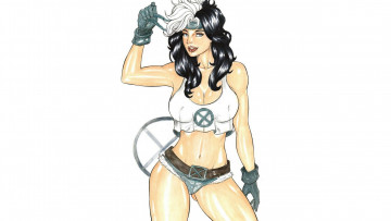 Картинка рисованное elberty+oliveira девушка фон взгляд униформа