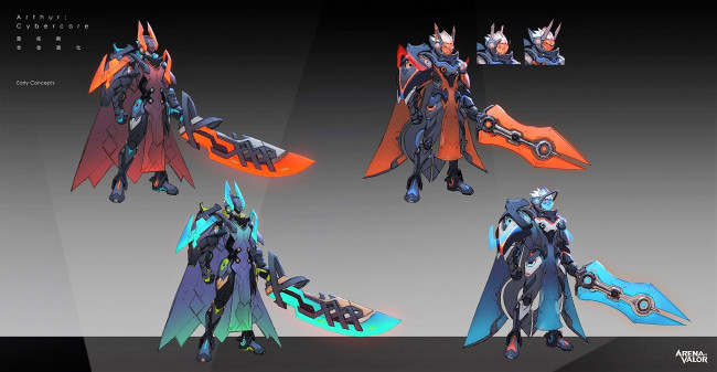 Обои картинки фото видео игры, arena of valor, персонаж, варианты