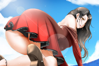 Картинка аниме unknown +другое+ девушка фон взгляд