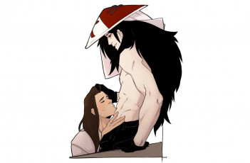 Картинка аниме naruto мадара хаширама шляпа