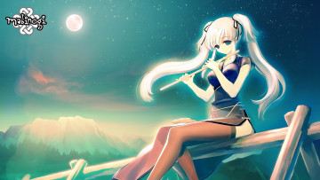 Картинка аниме mabinogi девушка флейта