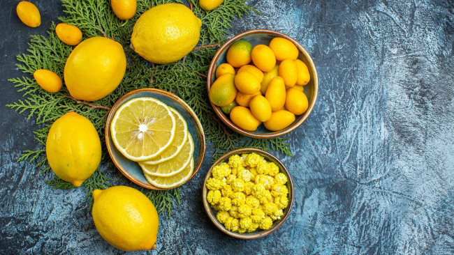 Обои картинки фото еда, цитрусы, лимоны