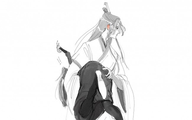 Обои картинки фото аниме, mo dao zu shi, лань, ванцзи, вэй, усянь