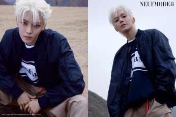 Картинка мужчины hou+ming+hao актер куртка блондин