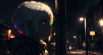 Картинка аниме город +улицы +интерьер +здания нейросети графика нейроарт ai art нейронные сети рисунки нейро искусство