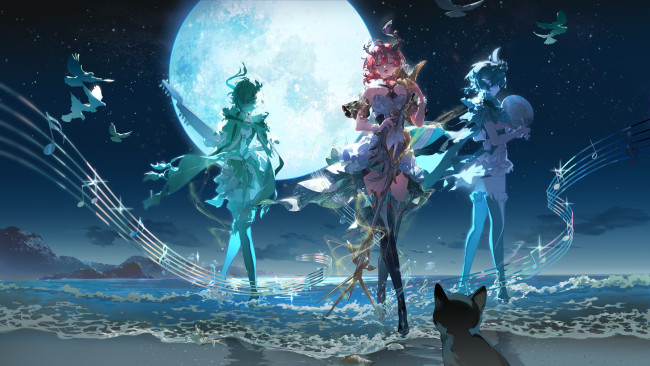 Обои картинки фото аниме, vsinger, wuthering, waves, ciaccona, kaekaeki