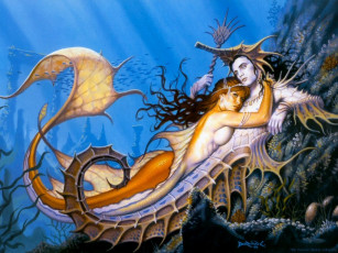 обоя фэнтези, русалки