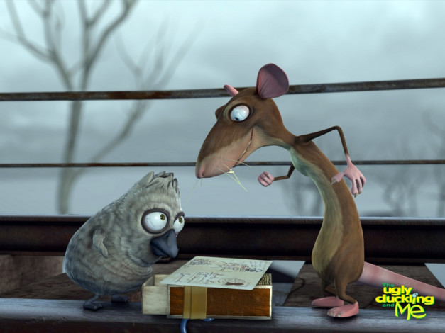 Обои картинки фото мультфильмы, the, ugly, duckling, and, me