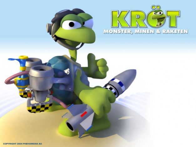 Обои картинки фото видео, игры, krot, monster, minen, raketen