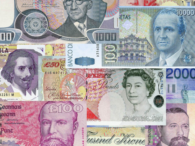 Обои картинки фото разное, золото, купюры, монеты