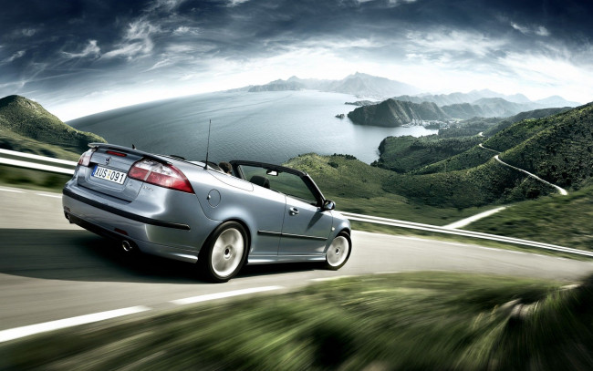 Обои картинки фото автомобили, saab