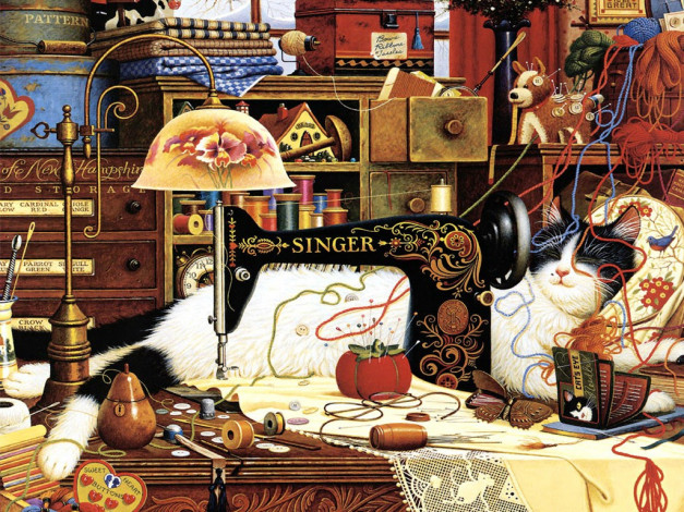 Обои картинки фото рисованные, животные