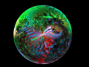 Картинка 3д графика fractal фракталы фон абстракция