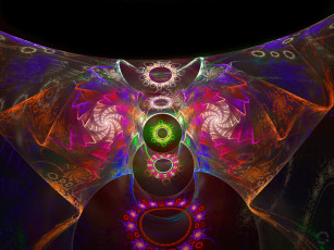 Картинка 3д графика fractal фракталы фон узор абстракция