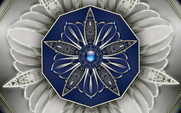 Картинка 3д графика fractal фракталы фрактал узор