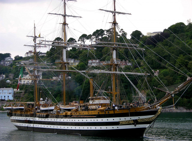 Обои картинки фото корабли, парусники, мачты, большой