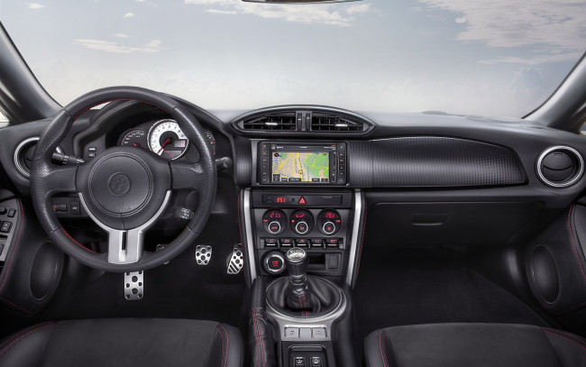 Обои картинки фото toyota, gt, 86, 2012, автомобили, спидометры, торпедо