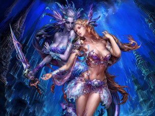 обоя perfect, world, international, rising, tide, видео, игры, девушки, меч