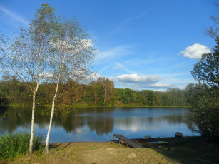 Картинка природа реки озера лодки мостки река