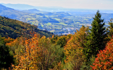 Картинка польша устронь природа пейзажи осень