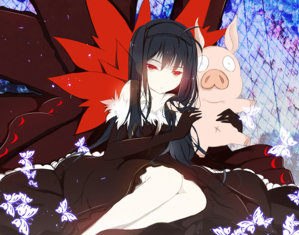 Обои картинки фото аниме, accel, world, arita, haruyuki, kuroyukihime, девушка, глаза, волосы