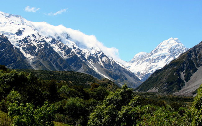 Обои картинки фото mount, cook, national, park, new, zealand, природа, горы