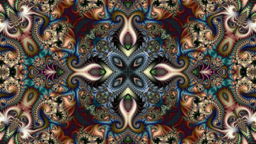 Картинка 3д+графика fractal+фракталы