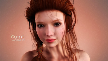 Картинка 3д+графика people+люди глаза девушка