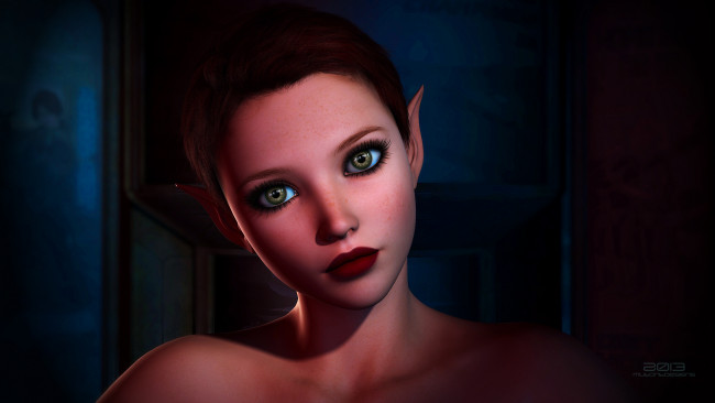Обои картинки фото 3д графика, elves эльфы, глаза