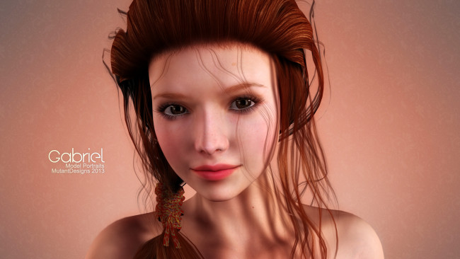 Обои картинки фото 3д графика, people люди, глаза, девушка