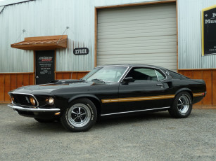 Картинка 1969+mach+1 автомобили mustang mach 1 black
