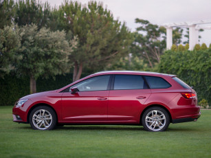 Картинка автомобили seat красный 2014г 5f st 4drive leоn