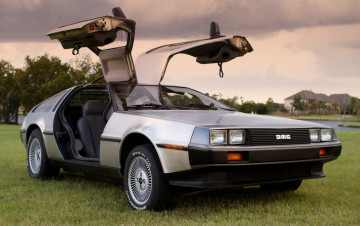 обоя автомобили, dmc, grey, delorean