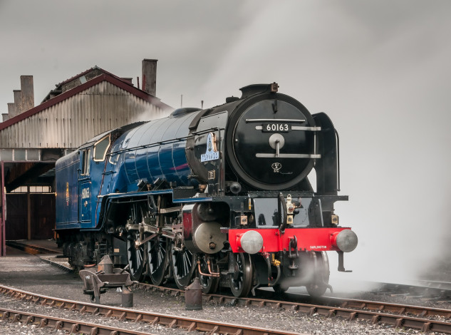 Обои картинки фото техника, паровозы, дорога, железная, паровоз