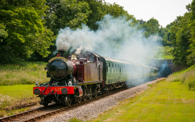 Обои картинки фото техника, паровозы, паровоз, железная, дорога
