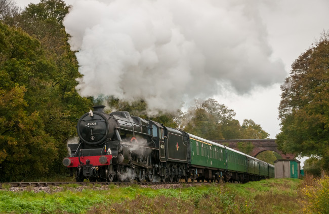 Обои картинки фото техника, паровозы, железная, паровоз, дорога