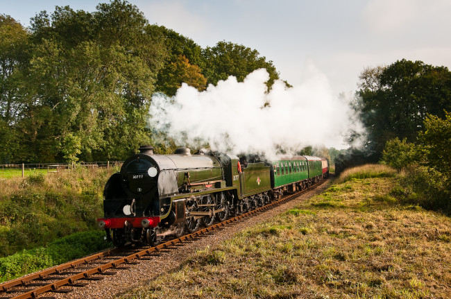 Обои картинки фото техника, паровозы, железная, дорога, паровоз