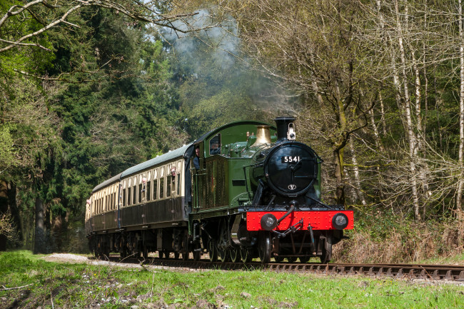 Обои картинки фото техника, паровозы, паровоз, дорога, железная