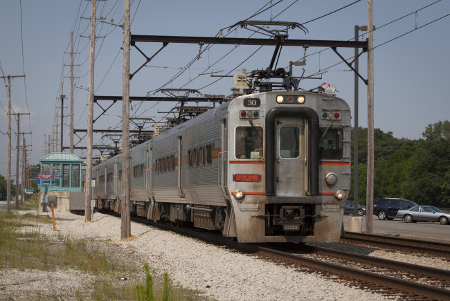 Обои картинки фото техника, электрички, состав, локомотив, дорога, железная