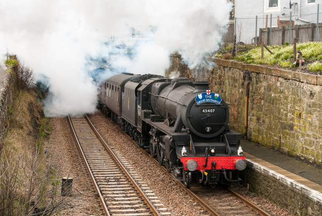 Обои картинки фото техника, паровозы, паровоз, дорога, железная