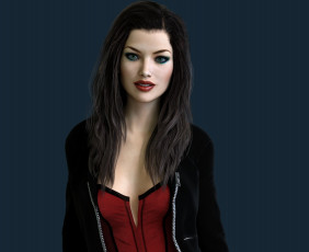 Картинка 3д+графика люди+ people фон взгляд девушка