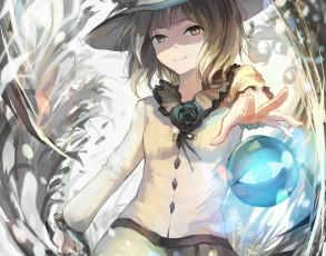 Картинка аниме touhou арт sishenfan komeiji koishi рука глаз девушка